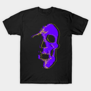 Neon Purple Skull T-Shirt